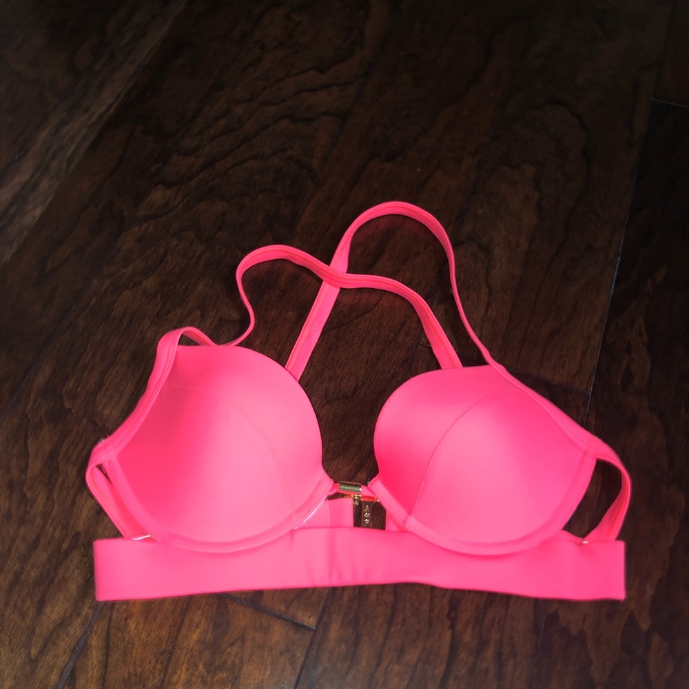 Pink Abercrombie bikini top-small
